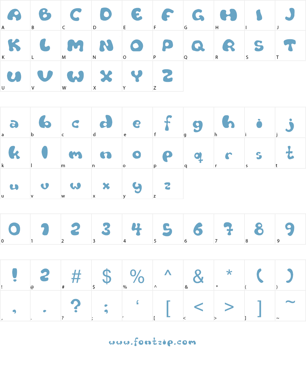 Flat tyre Font Character